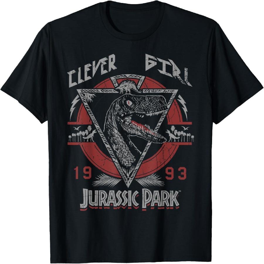 Ретро-футболка Парк Юрского периода «Умная девочка» 1993 S