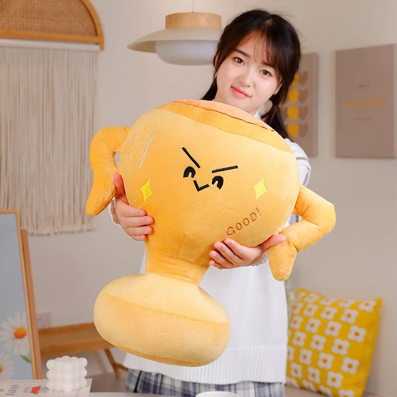 Simulation Cute Trophy Plush Kids Plush Toys Huggy Toy Children Gifts Birthday Awards Gift Room Decoration