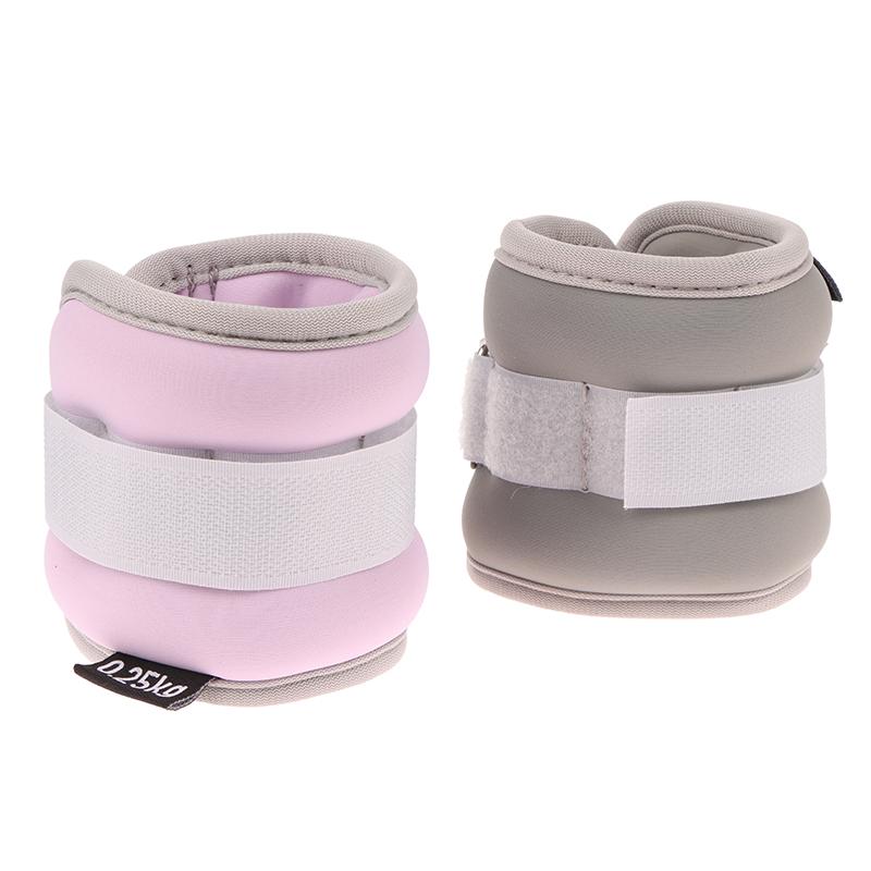 1Pair Adjustable Ankle Weights (0.25Kg*2Pcs) Neoprene Leg Arm Straps For Fitness Aerobics Physical Therapy For Women Men Kids