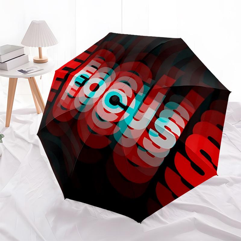 1pc Focus Automatic Open/close Folding Umbrella, Compact Portable Travel Umbrella  Yy251230166