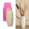 Delicate Half Face Vase Silicone Mold Artistic Half Face Vase Silicone Mold Handmade Succulent Pots and Planter Moulds