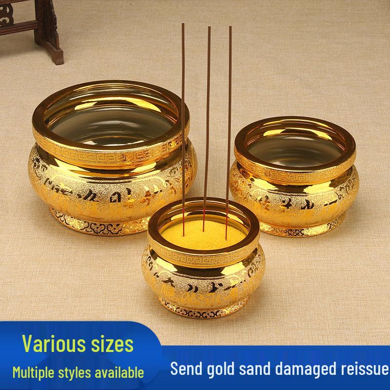 Ceramic Indoor Incense Burner for Buddhist Offerings - Small Holder for Living Room or Buddhist Hall.