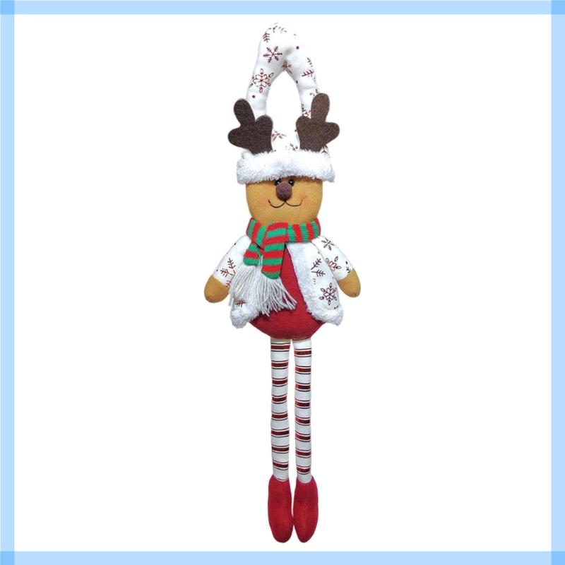 Christmas Door Hanging Ornament Long Leg Doll Hanging Decoration For Door Wall
