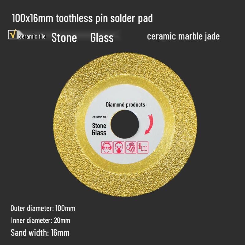 Diamond Angle Grinder Disc for Trimming, Chamfering, Cutting, and Polishing Tiles