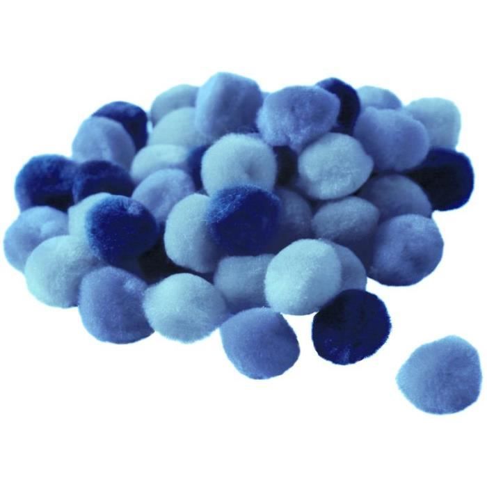 Pompoms 15 Mm Blue Gradient X 45