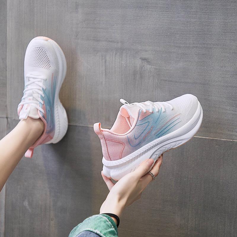 Sneakers Women's Summer Breathable, Non-slip and Wear-resistant Casual Running Shoes Women's 2025 New Ultra-light Shock-absorbing Special Running Sh