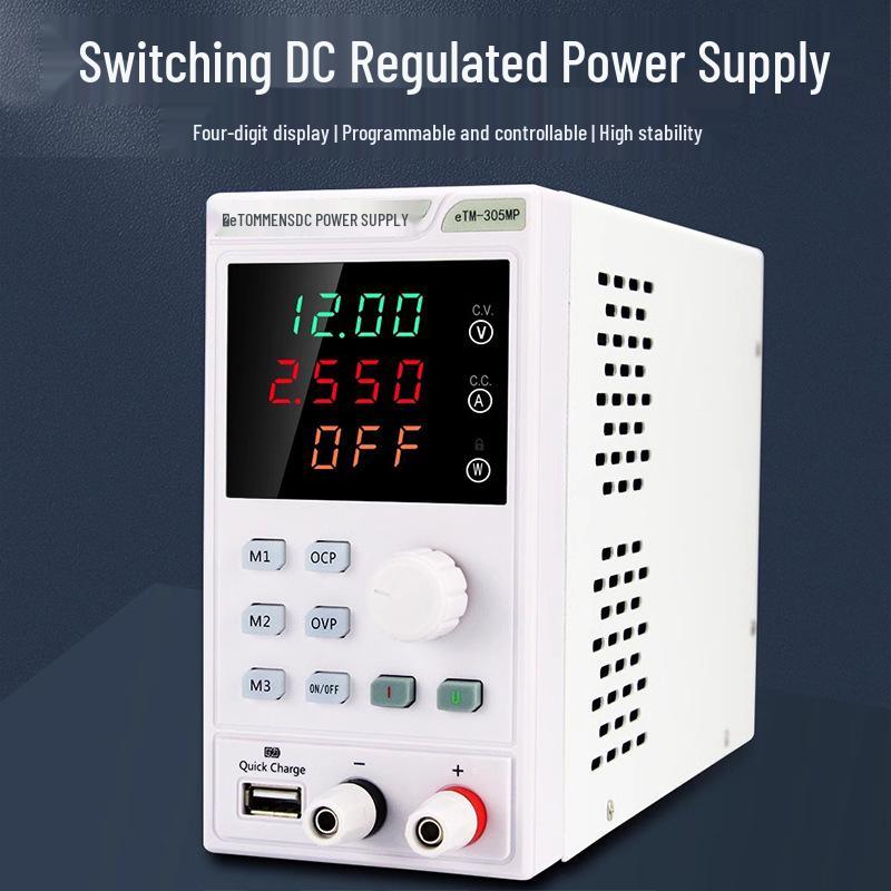 eTM-305MF Adjustable DC Power Supply with Programmable Four-Digit Display for Mobile Phone Repair