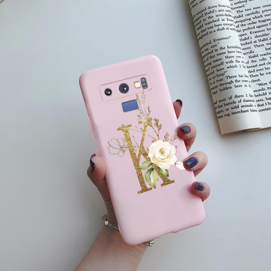 Case For Samsung Galaxy Note 9 Case Silicone TPU Bumper Shockproof Cute Letters Cover For Samsung Galaxy Note9 N9600 N960F Case