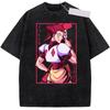 New Anime Hunter X Hunter Printed Tshirt Mens and Womens Washed Tshirt High Quality Vintage Cotton Tshirt Harajuku Top