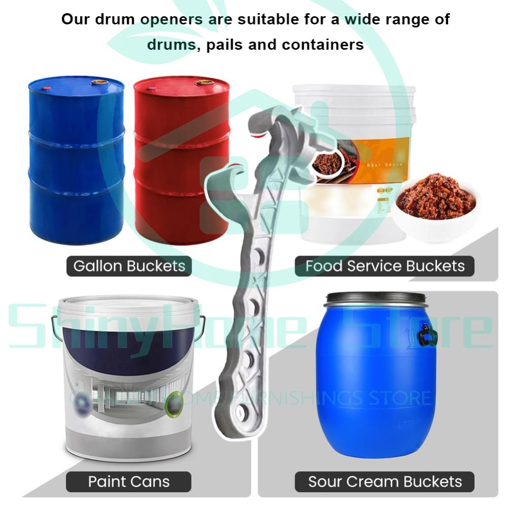 

Multifunction Metal Bucket Opener Aluminum Alloy 5 Gallon Pail Opener Silver Buckets Lid Wrench Home Hand Opener Removal Tool China Mainland