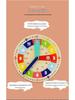 Wooden Clock Time Recognition Puzzle for Kids: Early Education and Math Teaching Aid
