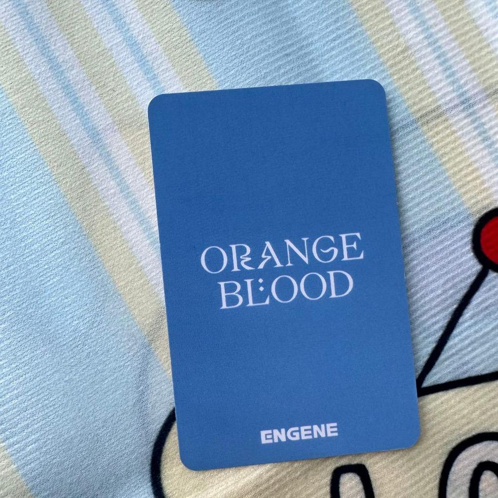 [USED] Jay ENHYPEN Public Broadcast Sanok ORANGE BLOOD Trading Card