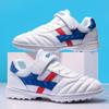 Manufacturer football shoes men's flat-soled adult grass spiked shoes adolescent boys and girls primary school students training TF broken spiked sho