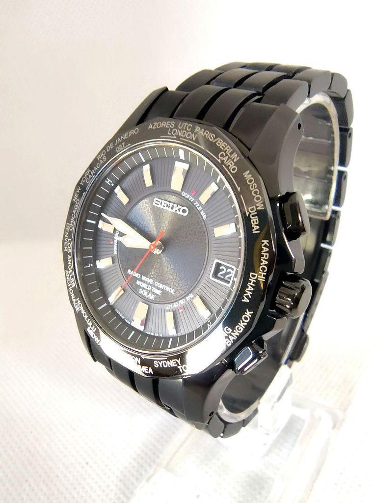 [USED] Rare Seiko Brightz World Time Titanium Radio Solar Watch