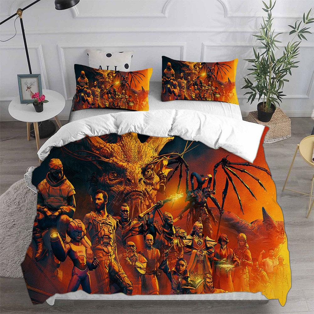 Secret Level Bedding Sets Quilt Bed Cover Comforter Duvet Cover Pillow Case 2-3 Pieces Sets Teenagers Children's Gifts