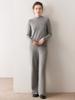 2025 Fall/Winter Women's Versatile Solid Color Cashmere Knit Sweater - Long Sleeve Base Layer