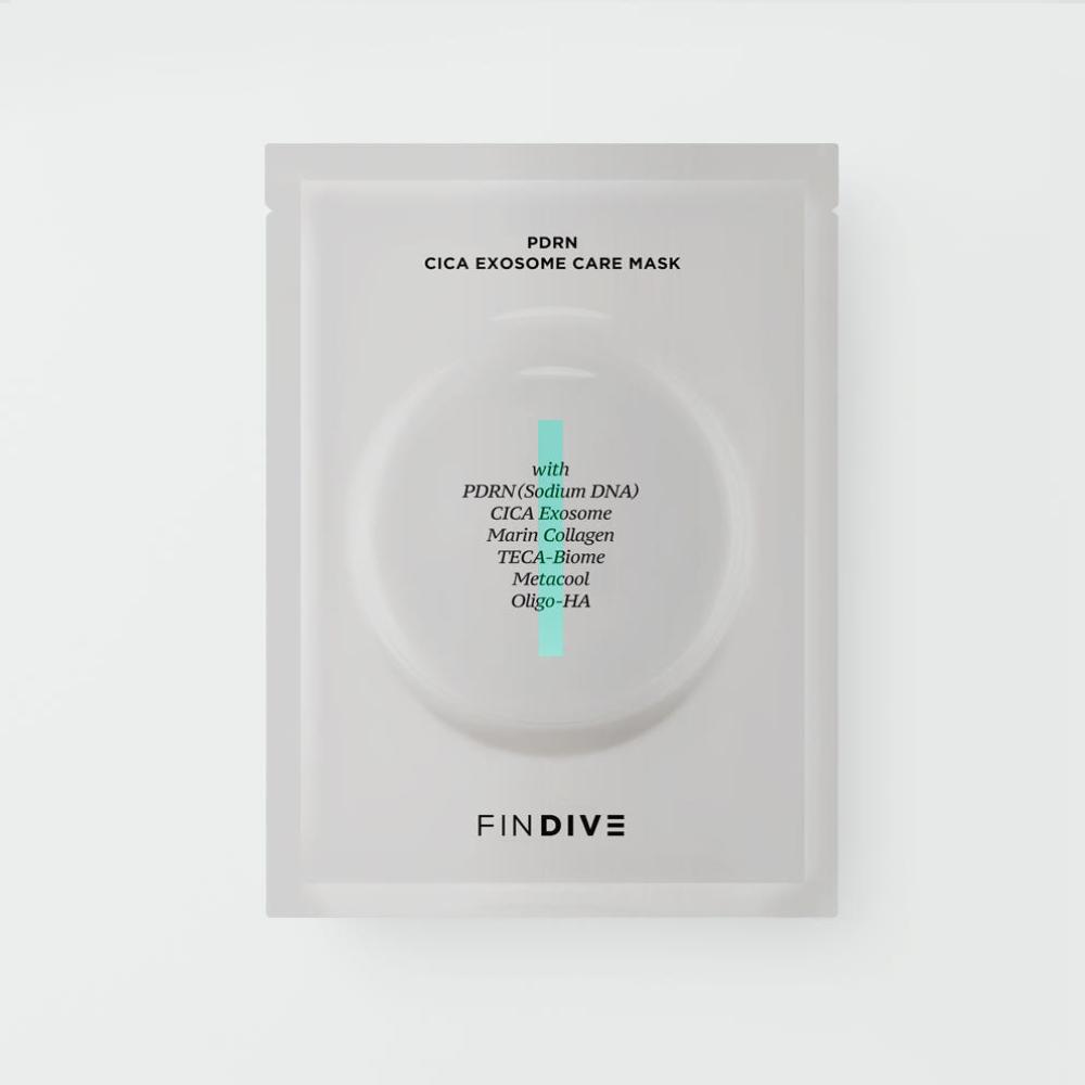 Findive PDRN Cica Exosome Care Mask 10 Sheets Anti Aging Soothing Hydrating K-Beauty