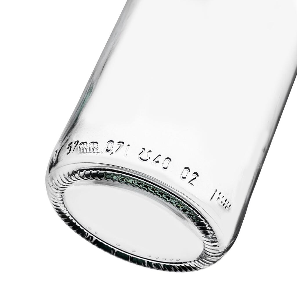 KADAX Glass Bottle 700ml With Long Cap 5pcs.