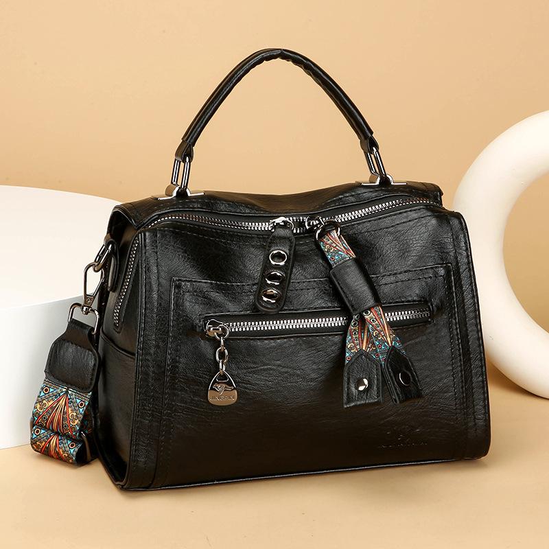 Modische Umhängetasche, Hochwertige Ein-Schulter-Boston-Tasche