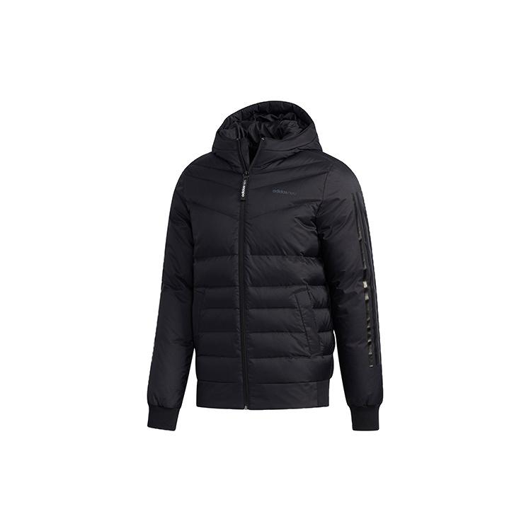 adidas neo M Sprty Puffer Athleisure Casual Sports Stay Warm hooded down Jacket Black Men s EI4422 XS