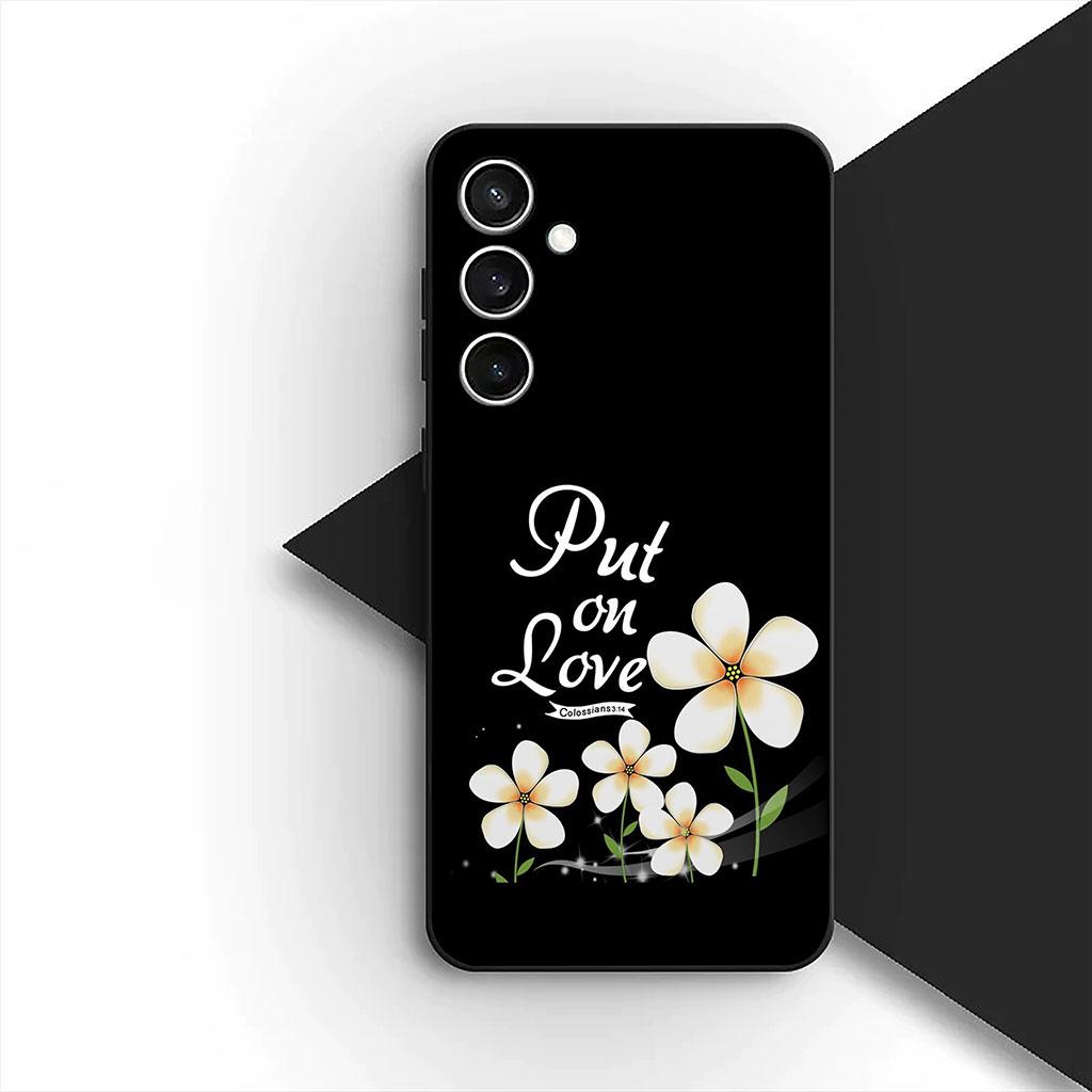 Bible Verse Christian Jehovah God Phone Cover Case for Samsung Galaxy S25 S24 S23 FE Ultra Plus S7 Edge S25+ S23+ A56 5G Casing