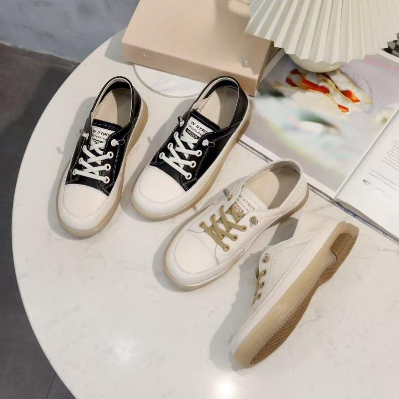 New Casual Single Shoes for Women, Comfortable Flat Board Shoes with One Foot
