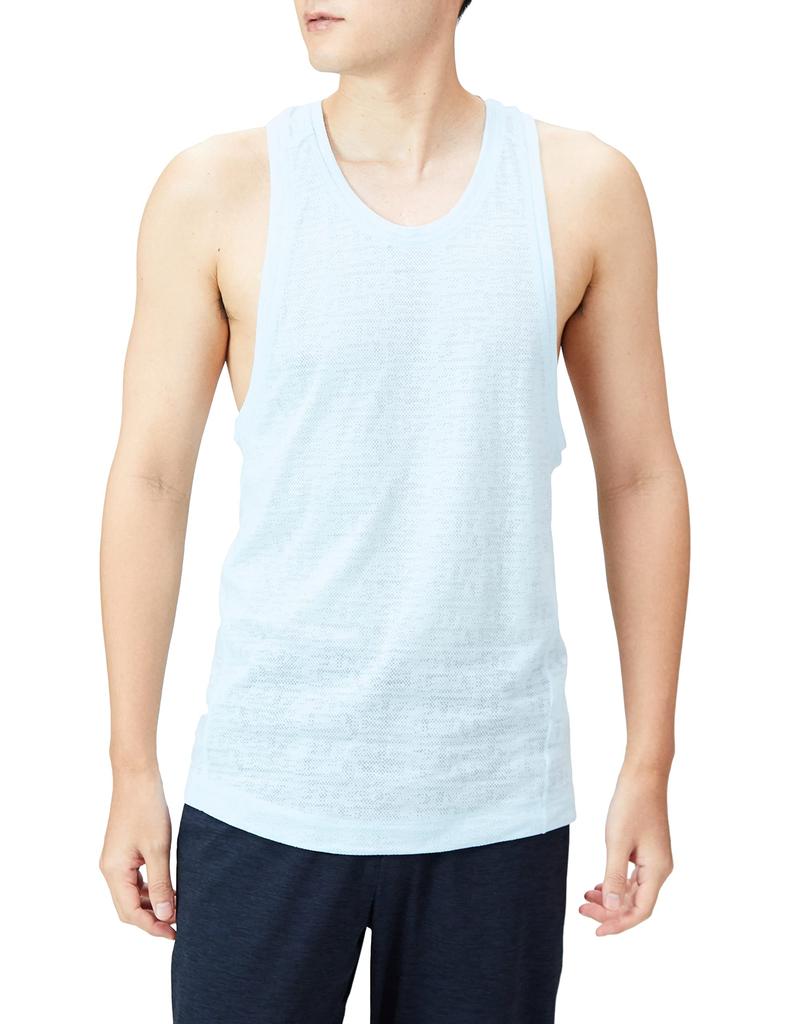 Adidas Men's Almost Blue (HD0958) Tank Top for Yoga and Training, Size M, UB888