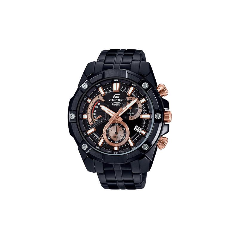 

Casio CASIOEDIFICE Series Retro Chronograph Quartz Movement Stainless Steel Strap Japanese and Korean Watch Men s Watch Black Dial EFR-559DC-1A чёрный