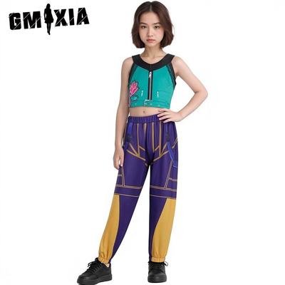 GMXIA Cosplay de groupe de filles en Rumi, groupe de filles K-POP Zoe Mira, et costume de performance de cosplay féminin