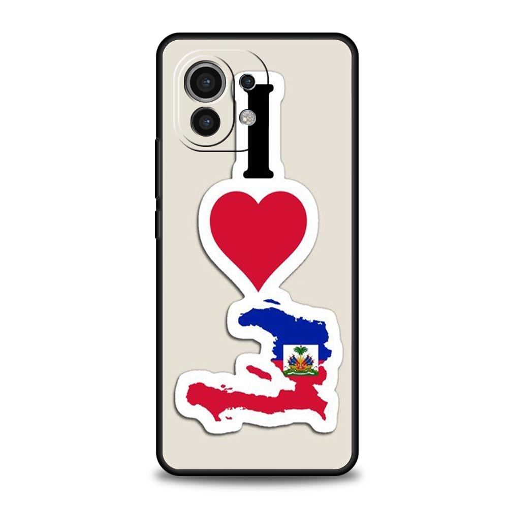 

Vintage Haiti Haitian Flag Phone Case For Xiaomi Mi 15 14 14T 13T 12T Pro 12 13 11 Lite 5G 11T Poco X6 X7 X5 Pro Soft TPU Cover Poco X5