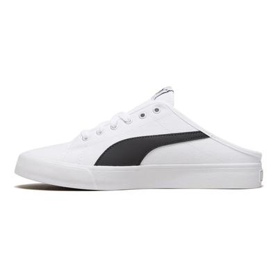 Baskets unisexes blanches Bari Mule Noir 371318-02