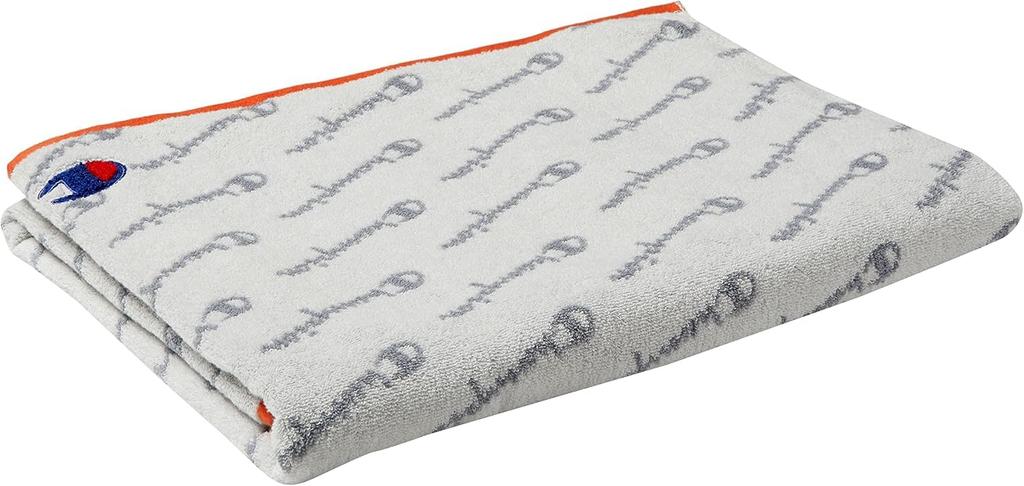 Champion Mini Bath Youth Logo Antibacterial and 5075064800 Towel, (White), Deodorizing,