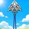 Moderner Flugdrachen mit mechanischem Design für Reisen und Partyfeiern