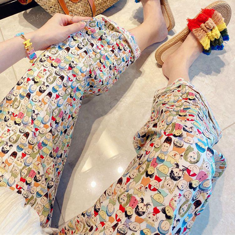 

Женские пижамные штаны с американским рисунком — свободные, повседневные, весенне-осенние брюки для дома и улицы XXL (recommended 130-150 kg)