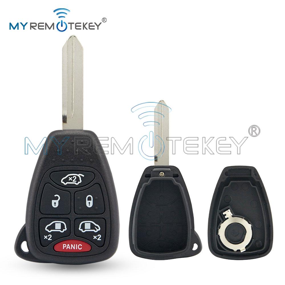 MYREMOTEKEY Remote Car Key Shell Case Fob for Chrysler Pacifica Aspen 300 Dodge RAM Caravan Jeep Commander Grand 2/3/4/5/6Button