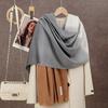 Marke Warmer Karomuster Kaschmir Poncho Schal Schal Luxuriöser Druck Dicke Pashmina Winterdecke Wickel Bufanda Lässiger Hijab Stolen Echarpe