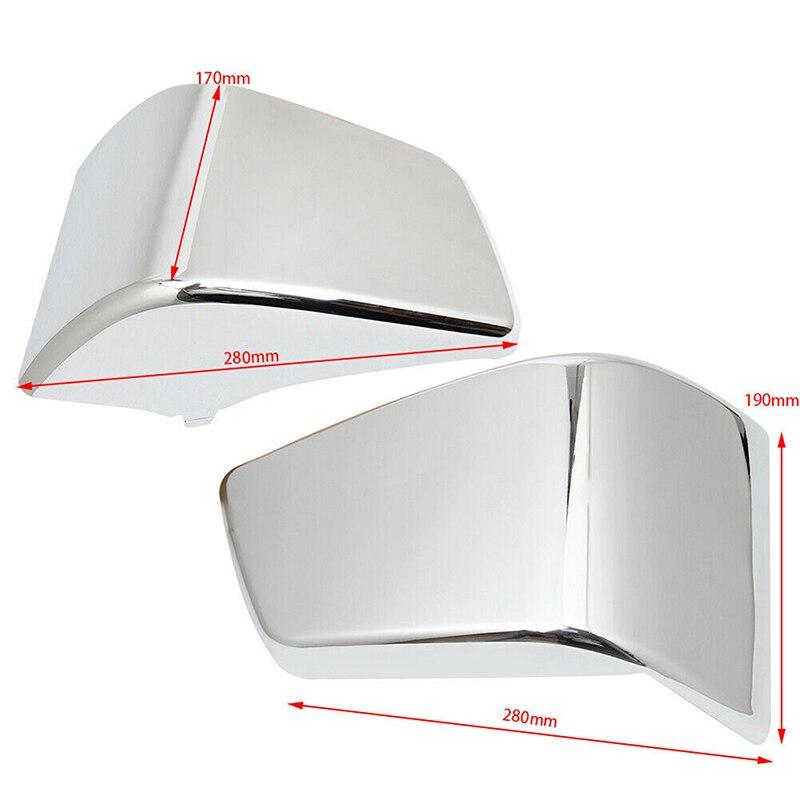 Motorcycle Battery Side Fairings Cover Guard for Honda Shadow ACE VT400 VT750 VT 400 750 1997-2003 Chrome Gloss Black