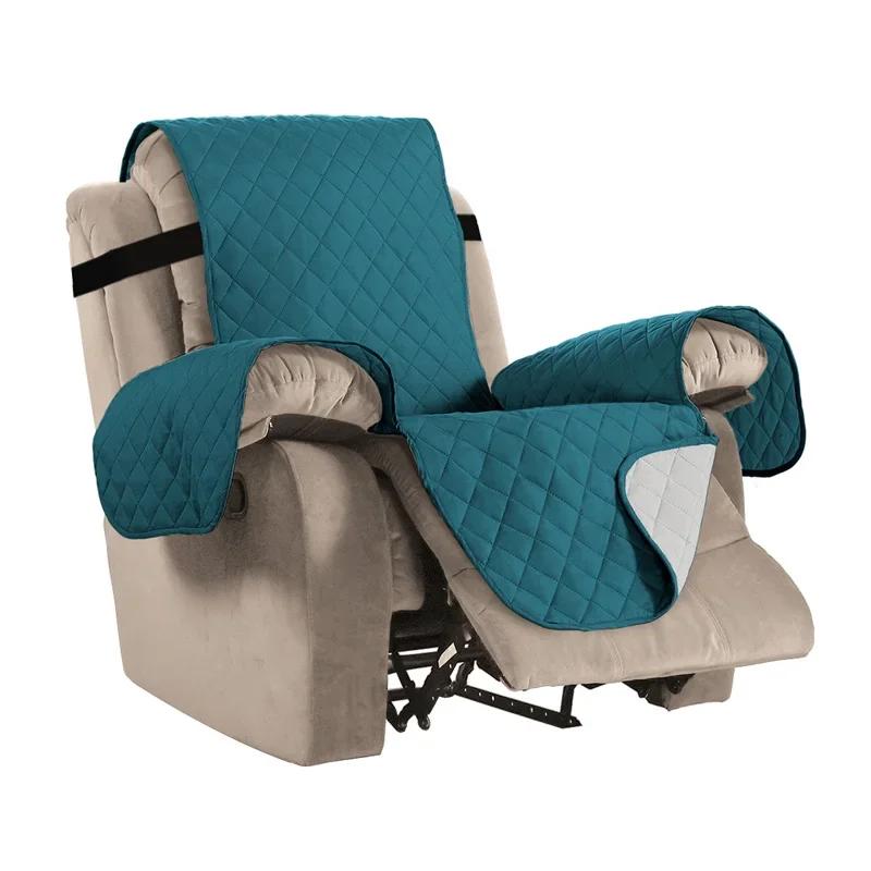 1/2/3 Seater Recliner Sofa Cover Pet Kids Dog Sofa Mat Solid Lounger Couch Towel Armchair Covers  Relax Sofa Slipcovers