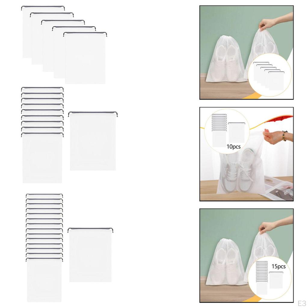 Drawstring Shoe Bag Storage Empty Easy Carrying Portable Accesssories