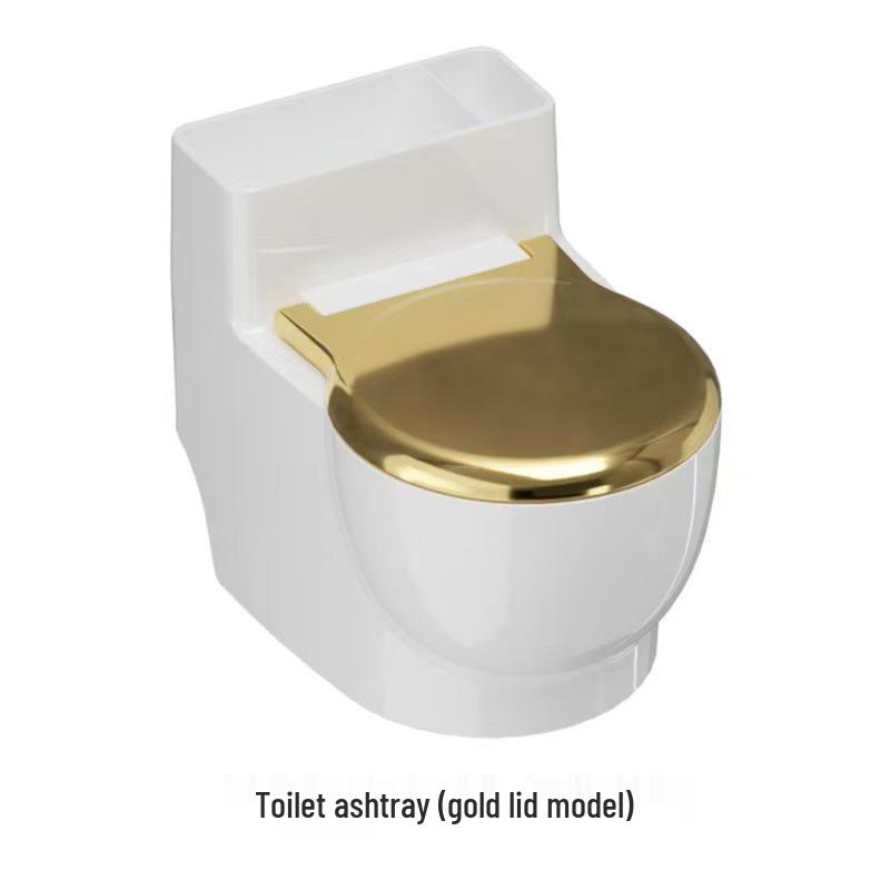 Luxury Wall-Mounted Toilet Ashtray with Lid and Anti-Fly Design for Bathrooms and Living Rooms