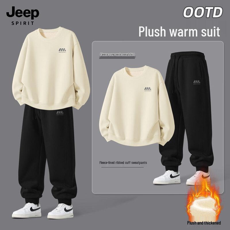 Мужской комплект: худи на флисе и джоггеры JEEP SPIRIT 2XL