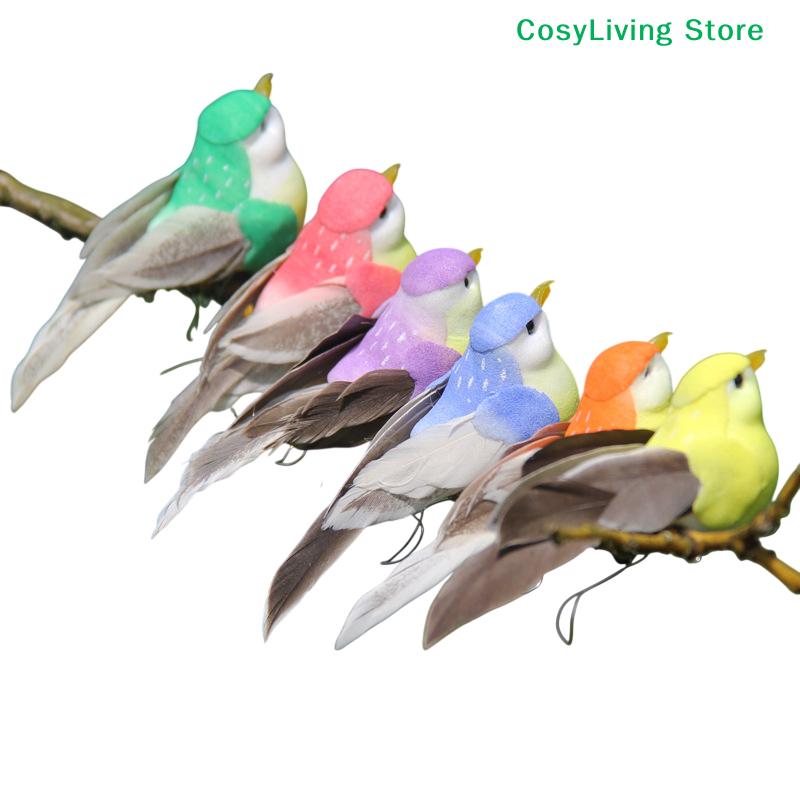 1Pcs Artificial Feathered Bird For Garden And Landscaping Decoration