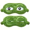 1pc/2pcs/3pcs Green Frog Cartoon Cute Eye Mask Sad 3D Eye Mask Sleeping Rest Sleeping Fun Adult Unisex Gift