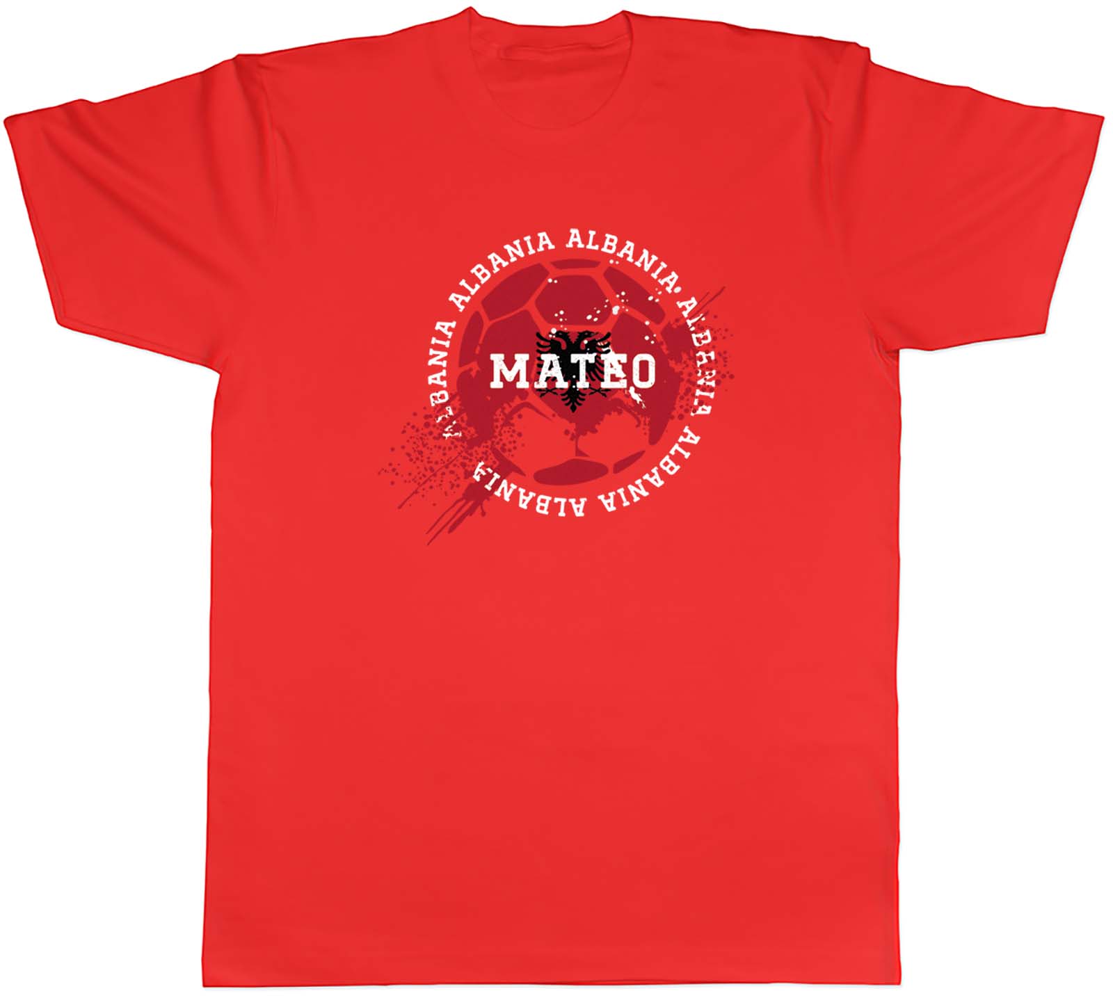 Personalised Albania Football Sports Unisexs Unisex TShirt Tee Gift S