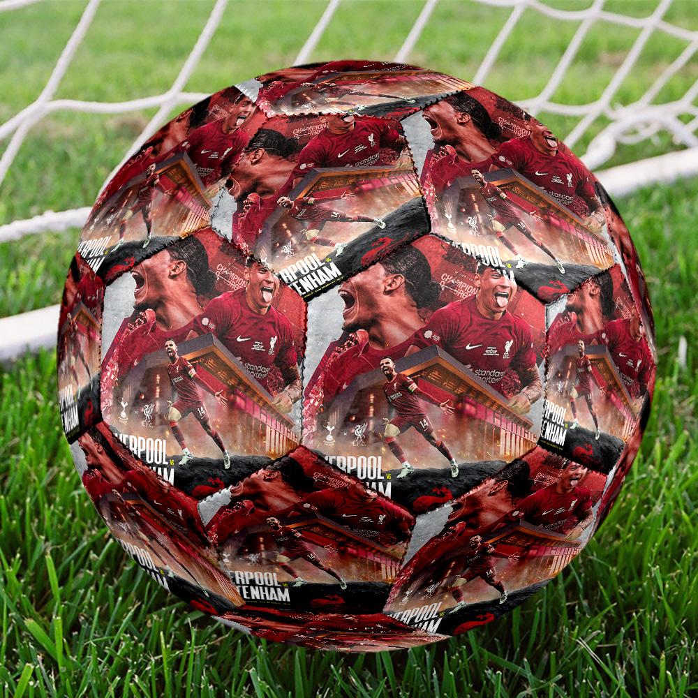1pc Ronaldos Electric Moment Size 5 Football Soccer Balls, Competition Sport Football Indoor And Outdoor Training Ball.Q702027