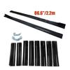 Para Acessórios BMW Série 5 E60 E61 M5 Sedã Saia Lateral Extensão Painel Lateral Divisores Difusores Kit de Carroceria Preto Brilhante 8P
