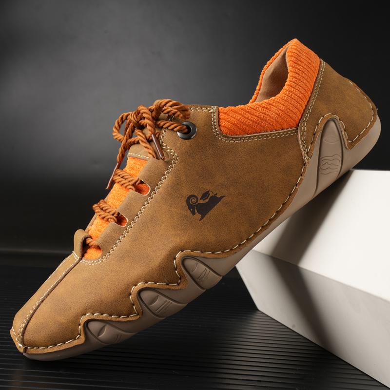 Casual Shoes for Men Leather Sneakers Shoes Lightweight Flat Driving Shoes Outdoor Comfortable Moccasins Men Loafers 2024 New In