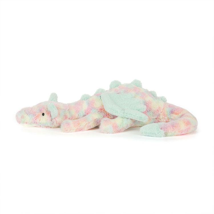 JELLYCAT Mythical Animal Candy Dragon Macaron Color Soft and Healing Plush Doll Companion Cute Stuffed Toy 12cm High