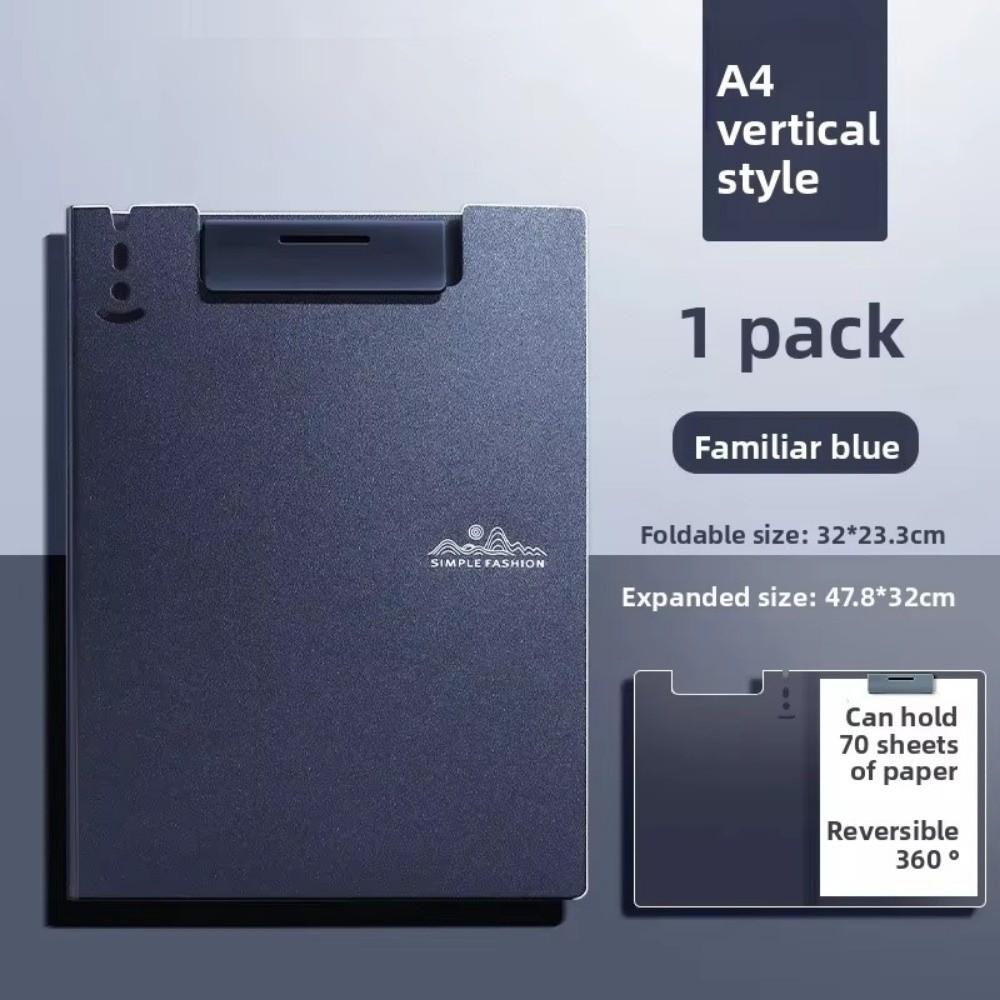 Thickened Dual-use Plate Clamp Waterproof Durable Multifunction Clipboard A4 Size Plastic File Folder Stationery Supplies