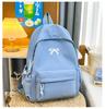 Schoolbag Japanese Ins Solid Color Simple Small Backpack, High Value Campus Light Junior High School Student Schoolbag Commuting Backpack